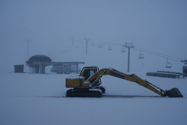 The Exhibition quad chairlift at Mt Hutt